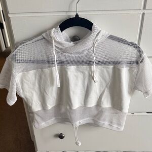 Five the label mesh white logo hoodie size youth XL